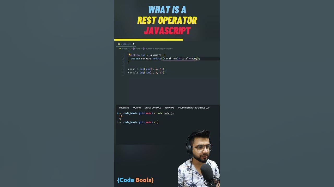 What is the rest operator in javascript #javascript #shorts #rest # ...
