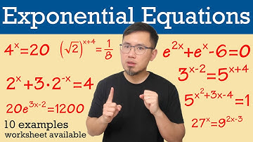 All types of exponential equations you need to know (algebra 2 & precalculus)