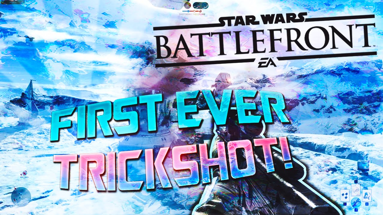 FIRST EVER STAR WARS BATTLEFRONT TRICKSHOT!