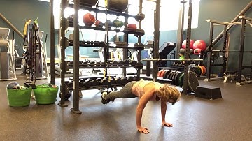 TRX Push-up with Knee Tuck