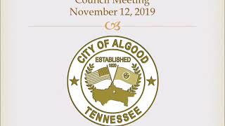 Council Meeting November 12, 2019 Council Meeting November 12, 2019
