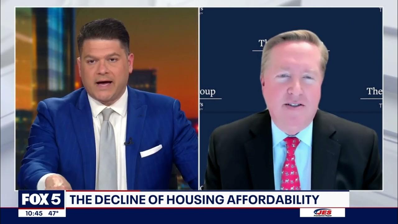 Corey Burr discusses low home affordability with jimlokay3702 on fox5dc YouTube