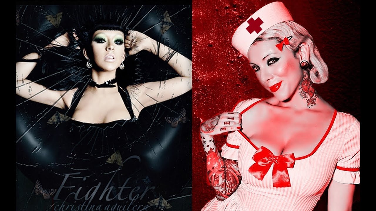 Christina Aguilera VS Maria Brink pop vs metal.