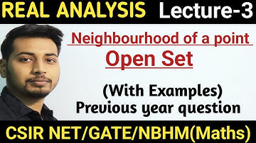 Open Set | Neighbourhood of a Point | Properties of open set |CSIR NET maths| IIT JAM Real Analysis