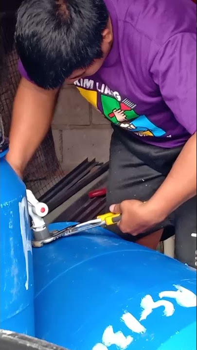 Blue Drum with Faucet