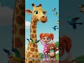 Giraffe Song for Kids 🦒🎵 | Zuie &amp; Luie Animal Songs #GiraffeSong #ZuieLuie #AnimalSongs #KidsShorts