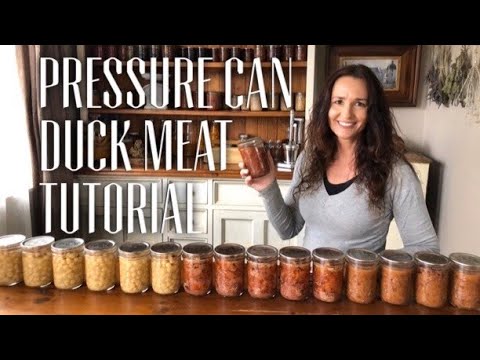 PRESSURE CAN DUCK FOR BEGINNERS - Tutorial Pressure Can Meat
