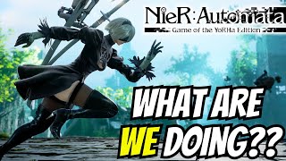 ARE WE THE BAD GUYS IN NIER: AUTOMATA?? First Playthrough | Nier: Automata Gameplay