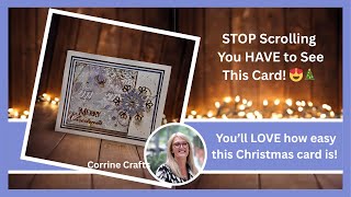 OMG This Christmas Card Is Gorgeous! 🎅✨ DIY Handmade snowflake card tutorial