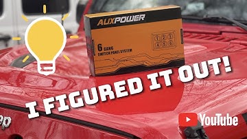 WE PUT A SWITCH PANEL IN THE WRANGLER