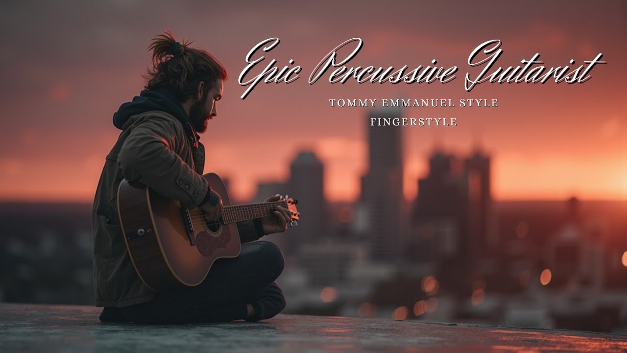 Эпическое выступление перкуссионного гитариста на крыше - в стиле Томми Эммануэля