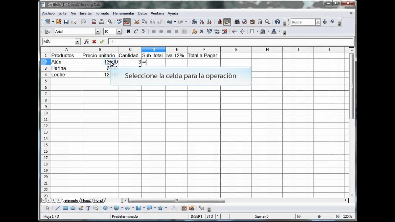 Video Clases Open Office Calc YouTube