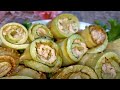 Вкусная Закуска из Кабачков. Рулетики из Кабачков с сыром и чесноком. Кабачки быстро и вкусно