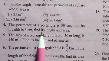 AREA OF PLANE FIGURE CLASS 9 ICSE CHAPTER 16 EXERCISE 16 A Q. NO. 1-10