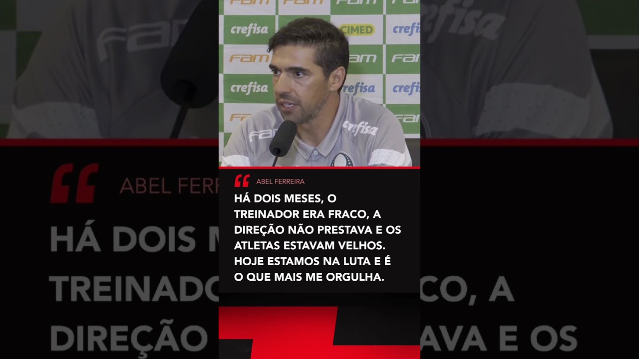 Abel Ferreira desabafou após empate do Palmeiras com o Fortaleza #shorts