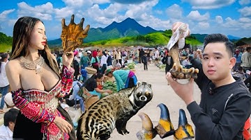 CHÂN HỔ BÁN LA LIỆT NHIỀU CHƯA TỪNG THẤY TẠI CHỢ PHIÊN HÀ GIANG