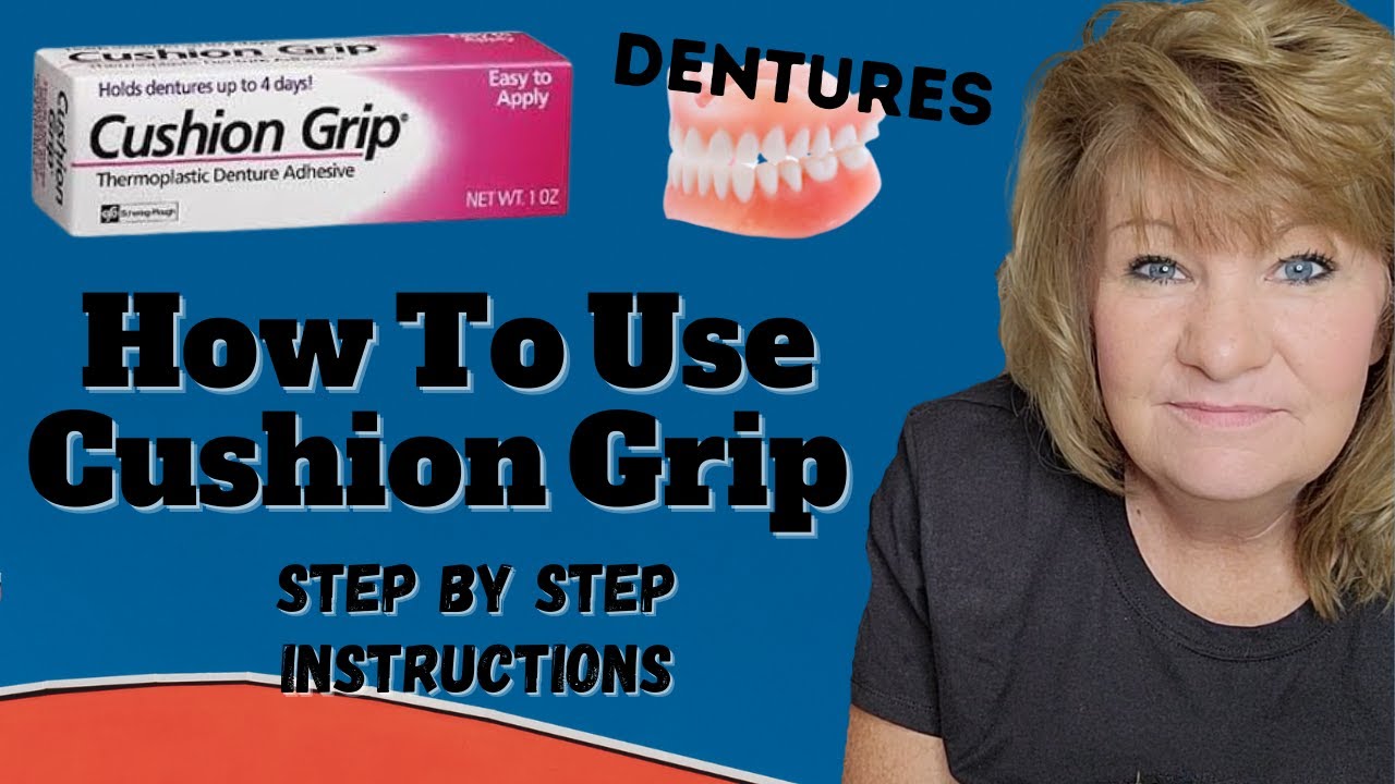 How To Use Cushion Grip Denture Adhesive / Do A Soft Reline On Your  Dentures at Home 