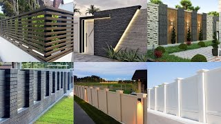 Latest Modern compound wall design ideas | Boundary wall designs for house| Modern compound wall