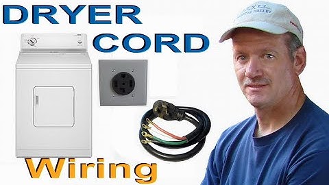 How to Wire a Dryer Cord, and Dryer Outlet, 3Prong and 4Prong Dryer Cord.