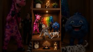 Skeleton Slips on Rainbow Jelly | Wooden Shelf Transformation #marvel #dinomonster #monstermonth