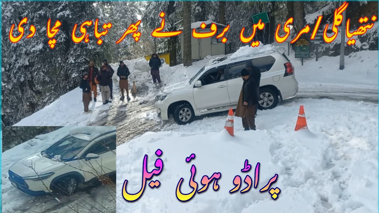MURREE | NATHIAGALLI DANGEROUS SNOWFALL | HEAVY SNOWFALL |