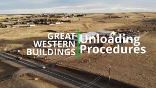 How to Build a Steel Building - Unloading your metal building off the truck