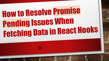 How to Resolve Promise Pending Issues When Fetching Data in React Hooks
