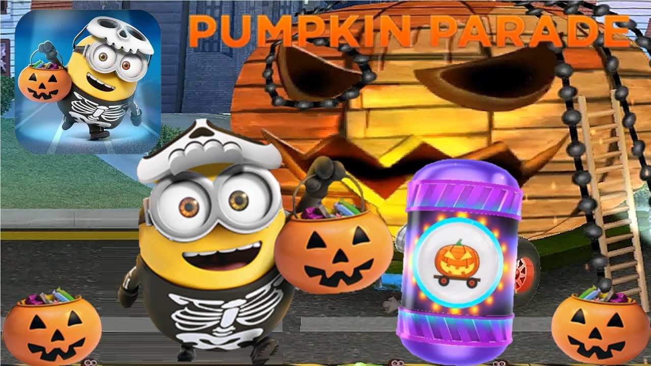 Despicable Me Minion Rush PUMPKIN PARADE SKELETON BOB 