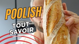 Poolish bread recipe. How to make the poolish? Baguette recipe !