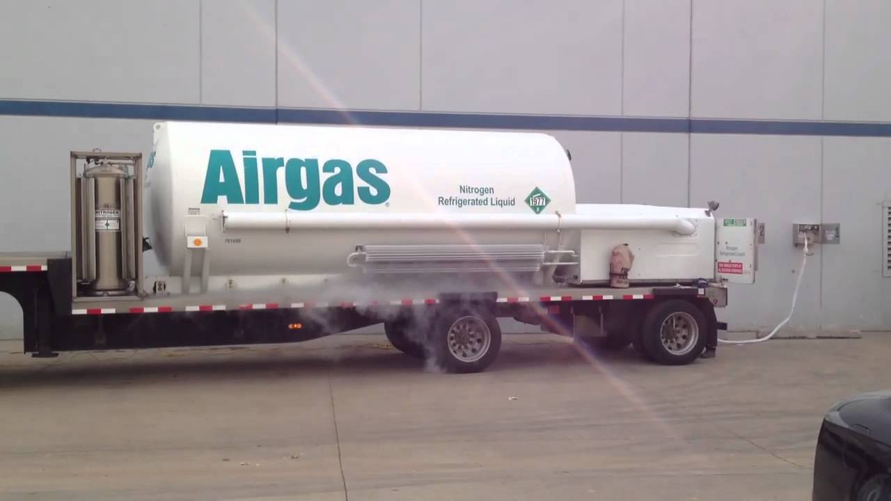 Liquid nitrogen truck YouTube