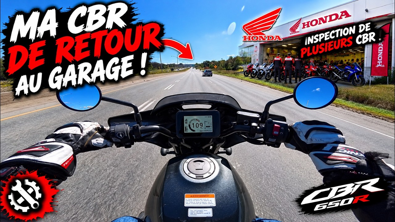 MA CBR650R RETOURNE AU GARAGE… HONDA INSPECTE PLUSIEURS CBR ! 😳🏍️