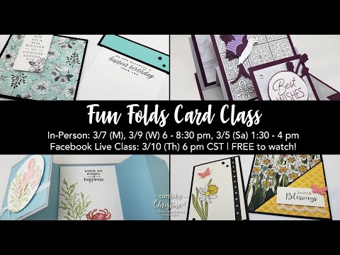 Fun Folds Card Class with Cards by Christine