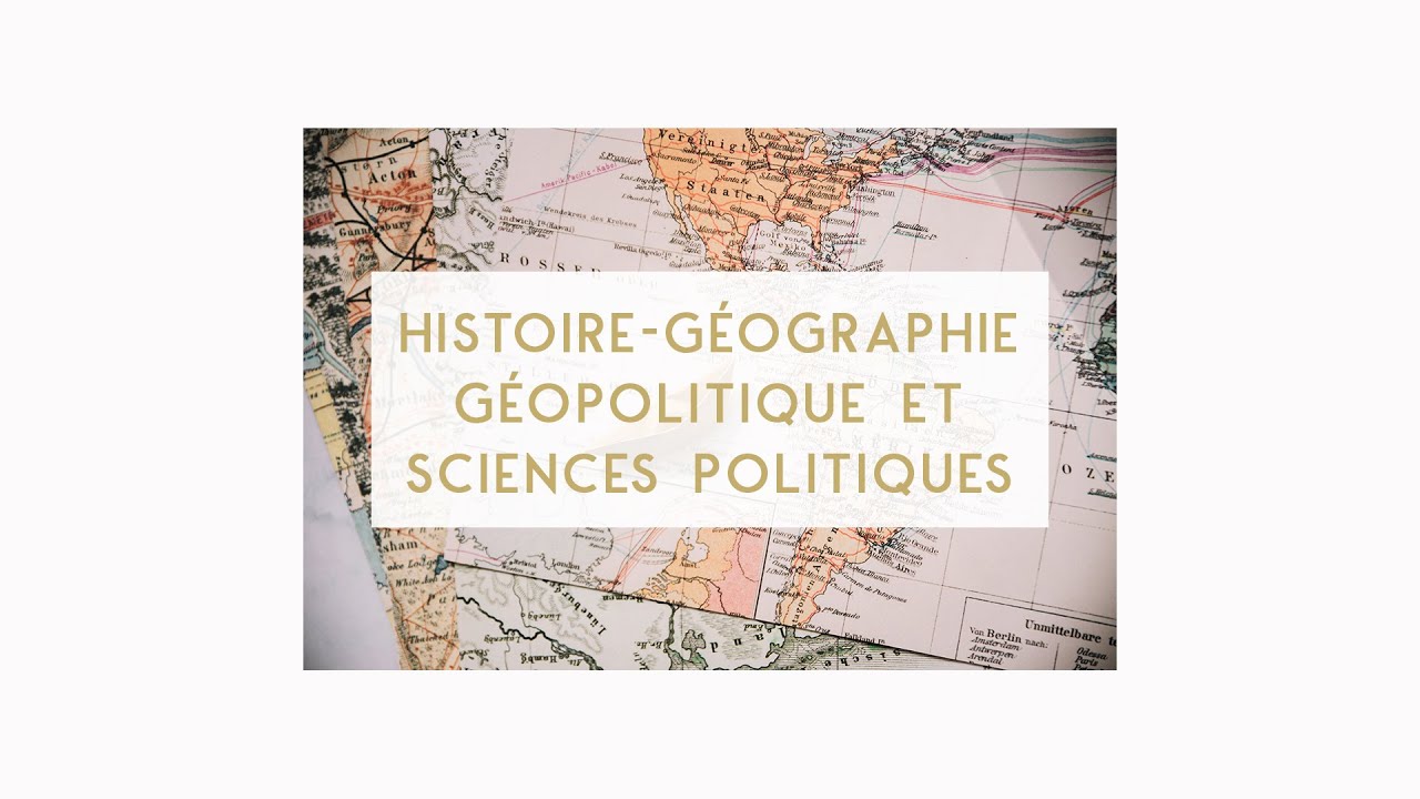 SPECIALITE HISTOIRE GEOGRAPHIE GEOPOLITIQUE ET SCIENCES POLITIQUES