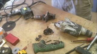 How to repair disassemble Hitachi DH24pc3 rotary hammer drill