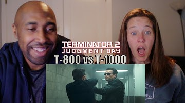 Reacting To  Terminator 2 Judgement Day: T-800 vs T-1000 in The Galleria Scene