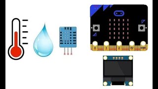 Display temperature and humidity measured by DHT11 connected to Micro:bit on SSD1306 display