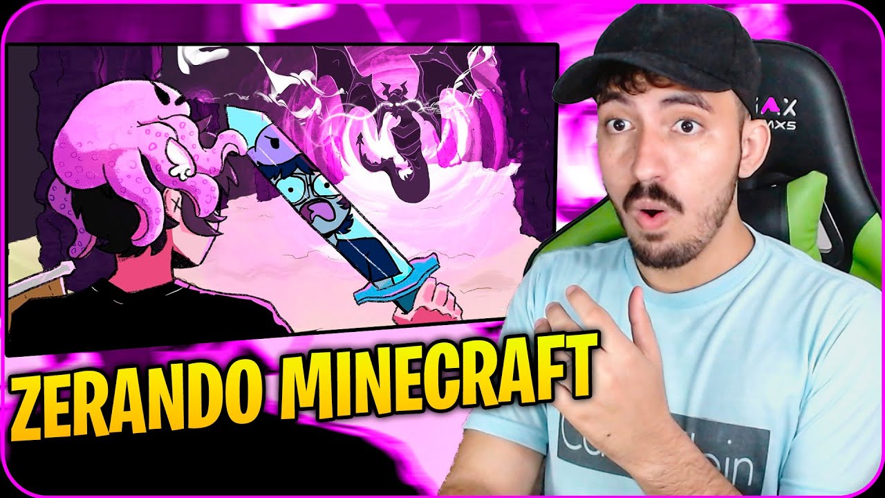 UM IDIOTA FINALIZANDO MINECRAFT PELA PRIMEIRA VEZ - SAIKO | Leozin React