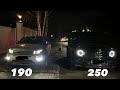 Mercedes G350d 249 vs RR Evoque 190