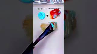 How to make pine green from primary colors #colormixing #colortheory #asmrart #satisfyingart Details