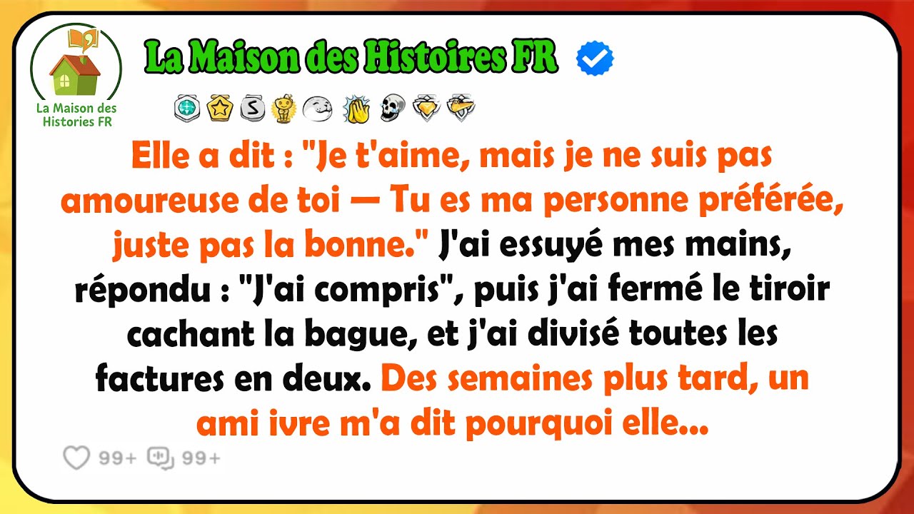 Le placard était presque fini quand Léa est entrée dans la salle de bain. J’avais réparé le siphon avec mes mains, la tête sous l’évier, quand elle a dit : « Tu es ma personne préférée, mais je ne...