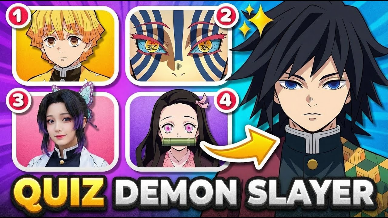 Es-tu un vrai fan de DEMON SLAYER ? Mega Quiz Demon Slayer 👺⚔️ - YouTube