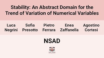 [NSAD24] Stability: An Abstract Domain for the Trend of Variation of Numerical Variables