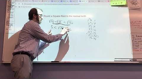 8th grade math (1-3) rounding square roots to the nearest tenth