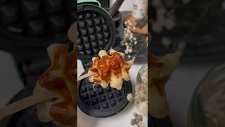 Mozzarella stick waffle pop quicksnacks waffle easyrecipe