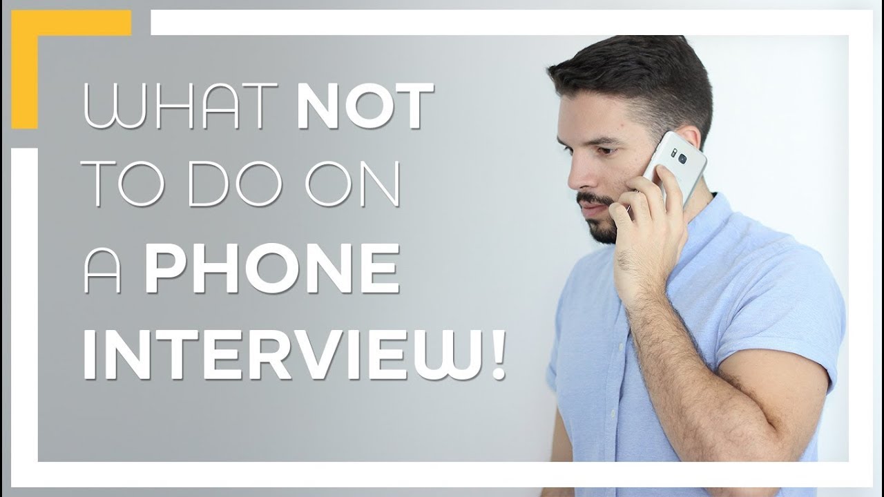 how to do a phone interview