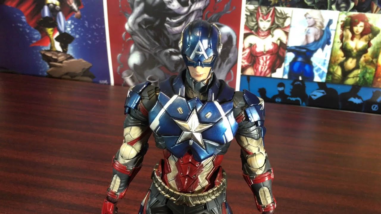 Play Arts Kai Captain America Unboxing And Review