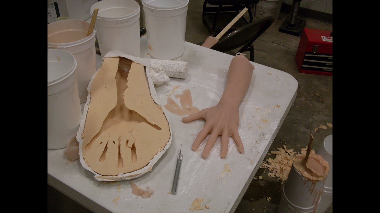 Mold Making and Casting: Silicone hand Part 1 - YouTube