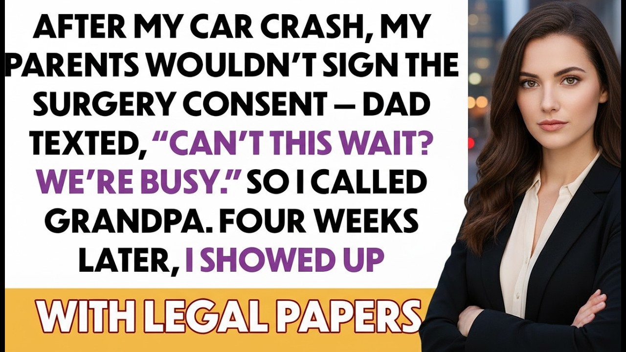 After My Accident Dad Texted Can’t This Wait We’re Busy Three Weeks Later I With Some Papers...