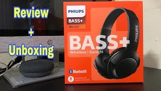 boy coil Obligate PHILIPS Bluetooth BASS+ on ear Headphones with Mic | Review and Unboxing -  YouTube