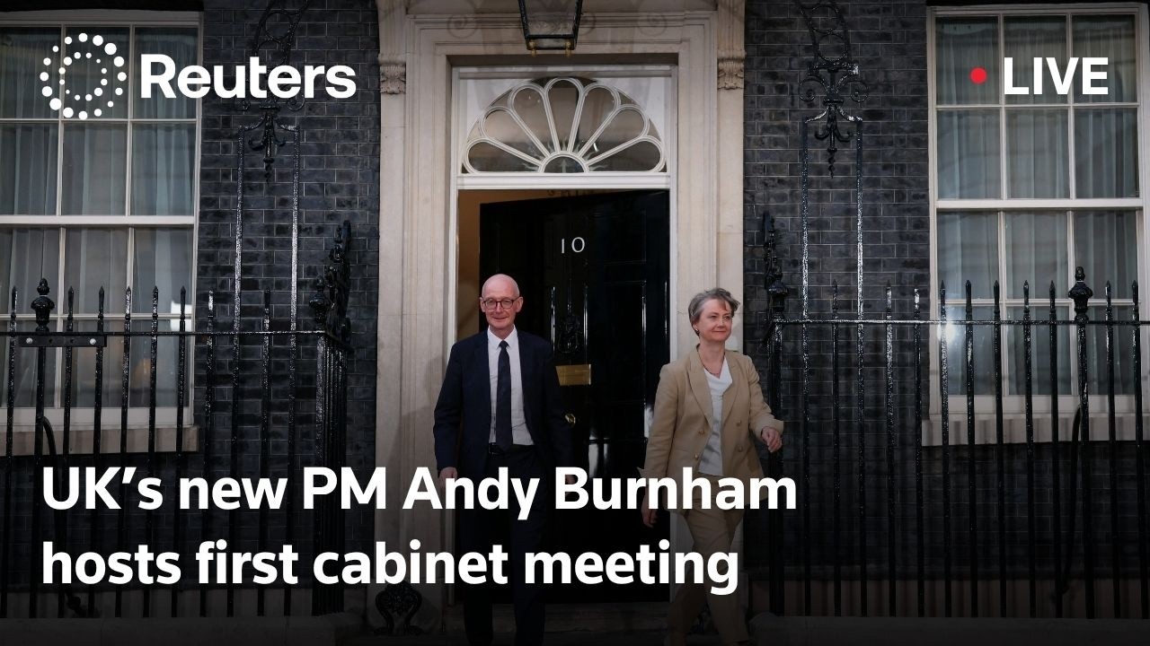 LIVE: UK’s new Prime Minister Andy Burnham hosts first cabinet meeting
